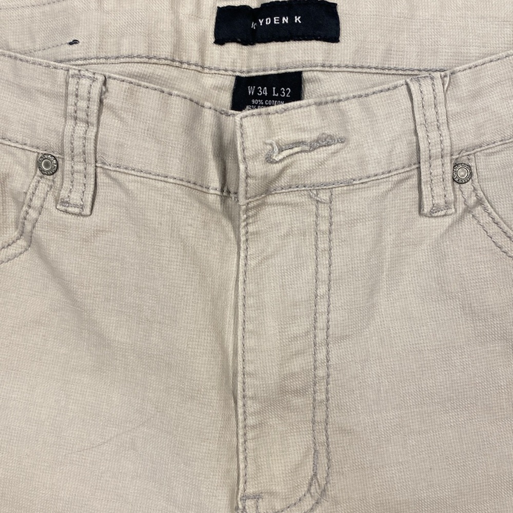 kaden K. lightweight light grey jeans modern w34 L 29